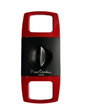 VSC-001BR Pierre Cardin V-Shape Cigar Cutter Black and Red