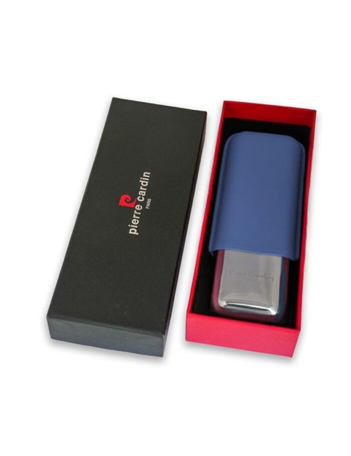 CGS-002BU Pierre Cardin Genuine leather Cigar Case Can Hold Two Cigars 3 CGS-002BU Pierre Cardin Genuine leather Cigar Case Can Hold Two Cigars 3