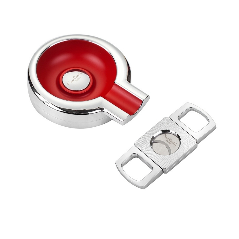 PCX-008 Pierre Cardin Cigar Set With Ashtray & Double Blade Cutter – Premium, Stylish, And Gift-Ready for Cigar Lovers. PCX-008 Pierre Cardin Cigar Set With Ashtray & Double Blade Cutter – Premium, Stylish, And Gift-Ready for Cigar Lovers.