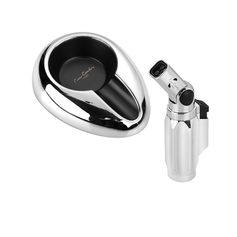 PCX-012 Pierre Cardin Premium Cigar Set with Elegant Ashtray and Desk 4 Jet Lighter Adjustable Head PCX-012 Pierre Cardin Premium Cigar Set with Elegant Ashtray and Desk 4 Jet Lighter Adjustable Head