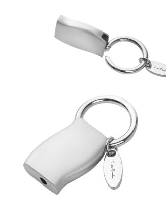 PCK005 Pierre Cardin Minimalist key ring with a compact metal form factor, presented in a sophisticated gift box — practical and elegant.