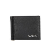 PCW011 Pierre Cardin Compact men’s wallet in genuine leather with under-wire money clip, two card slots, and integrated coin purse — sleek, practical and ideal for minimal carry or gifting